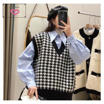 China Breathable Spring Knit Sleeveless Vest Sweater Sweater Products for sale