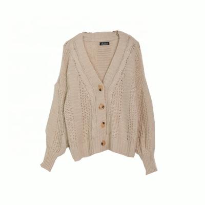 China New Arrival Autumn Winter Breathable Long Sleeve Button Down Wool Knitted Cardigans Sweater V-Neck Knit Sweater for sale