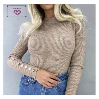 China Breathable Sweater Making Custom Knitted Turtle Neck Sweater For Women Wool Turtle Neck Sweater Flunlona for sale