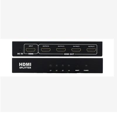 China Alumimum Metal Shell 4k 4 60hz HDMI Port Splitter 1x4 Media Adapter, 1 Input 4 Output Audio Video Splitter for sale