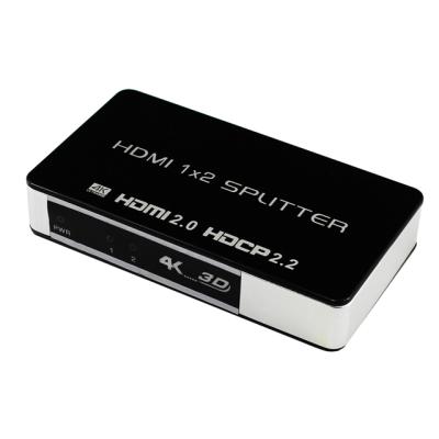 China 2018 Latest 2.0 HDMI 1x2 Splitter 1 in 2 4k 60Hz Splitter HY-SP50102-A-H for sale