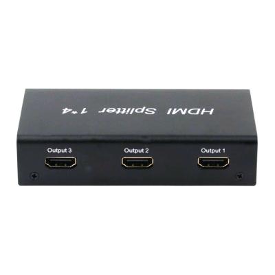 China HDMI 2.0 Splitter 1X4 HDMI Splitter Extra 1x4 Metal Case For TV Signal Splitter for sale