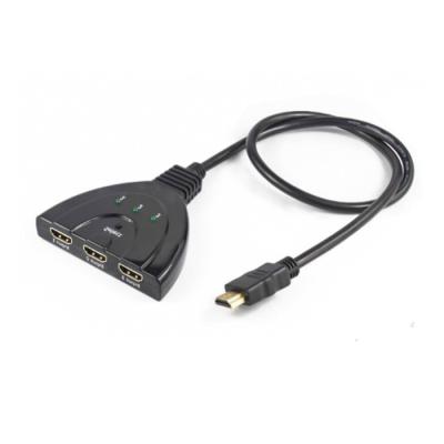 China Signal Switcher 3 Port HDMI Changer Selector Splitter 3x1 HDMI Switch 4Kx2K@30Hz HDMI V1.4 with IR Remote Controller for sale