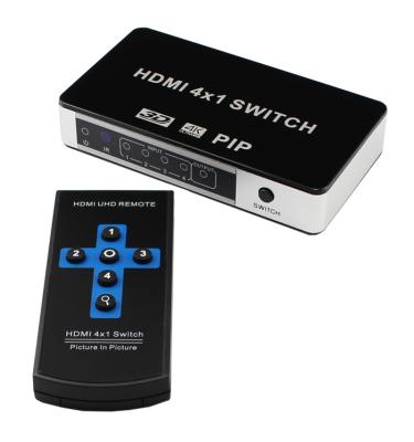 China Seamless HDMI Multimedia Switcher with PIP Support 4K HDMI V1.4 HDCP ARC CCE 4 Ports with IR Remote Controller for sale