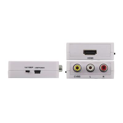 China 1080p hdmi to mini converter av cvbs to hdmi adapter HY-102-V1-H for sale