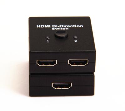 China 2-Port HDMI Switcher 2x1 Changer or Splitter 1x2 Plastic 3D Bidirectional Switcher 1.4V for sale