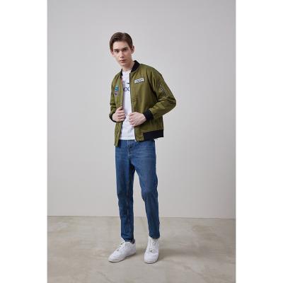 China Regular New Arrival Polyester Army Green Zipper School Casual Jacket For Male for sale