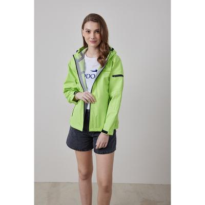 China Best Selling Modern Green Zipper Crewneck Polyester Reversible Walking Jackets For Lady for sale