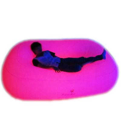 China Modern PVC Inflatable Living Room Sofa Fabric With LED Inflatable Sofa Couch for sale