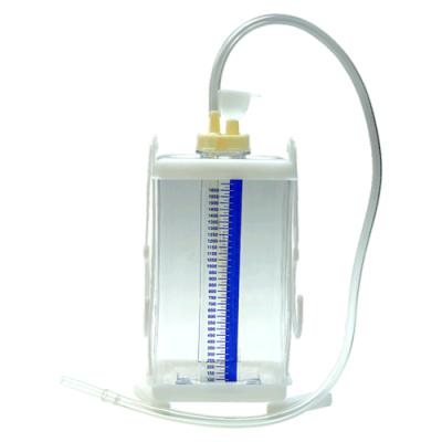 China Convenient Disposable Medical Single Triple Triple Coiled Chamber Chest Drainage Bottle zu verkaufen