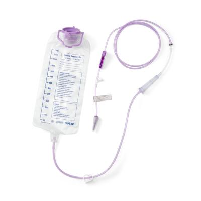 China Convenient medical gravity enteric feeding bag for pump set for sale