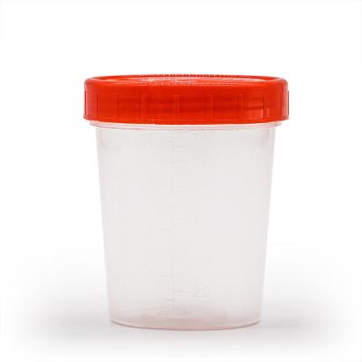 China Factory Price 60ml 100ml 120ml Easy Urine Sample Container Sterile Urine Sample Cup for sale