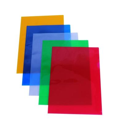 China Transparent Document L Shape Plastic A4 PP Pocket Folder Office School Stationery Wholesale for sale