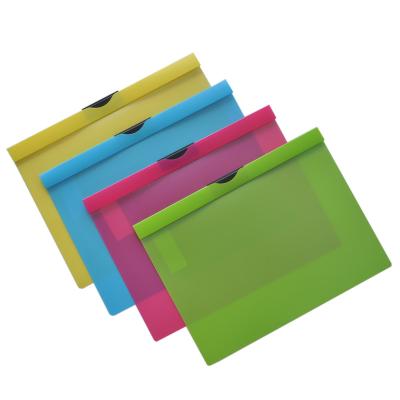 China Office School Stationery A4 Size Report Cover Clip Plastic Folder, Assorted Colors, Pack 1 PC for sale