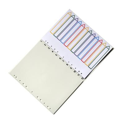 China Office School Stationery 2021 Stationery 12 Labels With English Word Index Divider Folder for sale