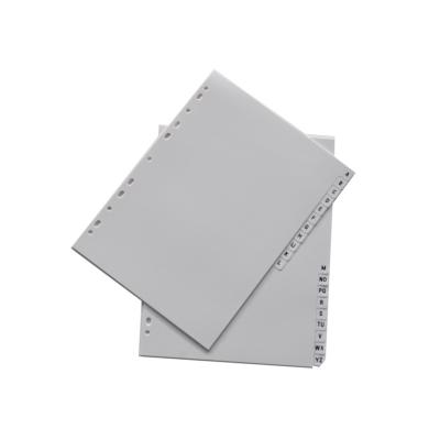 China Office School Stationery School Supplies A4 11 Label Punch For Folder PP Plastic Dividers Decorative Index Cards for sale