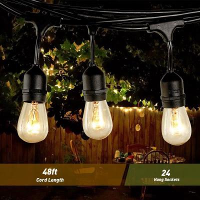 China E26/E27 LED Bulb BOXU E26 E27 LED Bulb String Light S14 Bulb Cable Heavy Duty Vintage Outdoor Bulbs Outdoor String IP65 Waterproof for sale