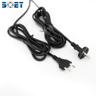 China Standard A.W.G. Power Cord 14 Pin Home Appliance Manufacturer European VDE Certificate 2.5A 250V AC Power Supply With Two Pin Plugs For Electrical Equipment for sale