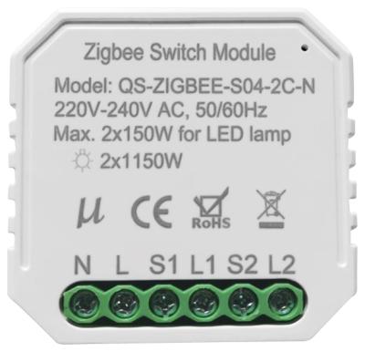 China OEM Zigbee dimmer switch on off lamp switch tuya 3.0 zigbee switch module 2 bands 2 path 46*46*18mm for sale