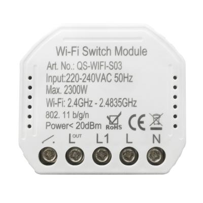 China EU USA UK standard smart home wifi switch module socket wireless smart module 46*46*18mm for sale