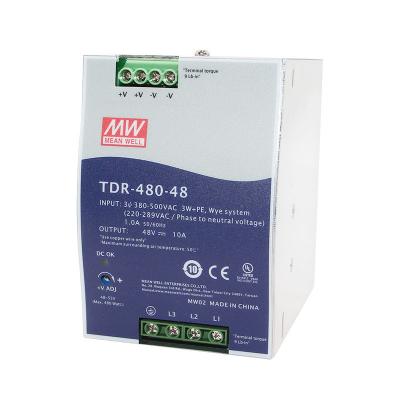 China Industrial Automation TDR-960-24 960W DIN Sink RAIL PFC Medium Three Phase 24V 48V DC OK Relay Contact Switching Power Supply for sale