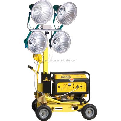 China ROAD 5kw Gasoline Generator Flood Light Tower 4*400w Metal Halide Or LED for sale