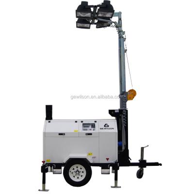 China ROAD industrial outdoor night work portable telescopic lighting tower manufacturer in china for sale