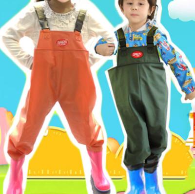 China Rain Antibacterial Fishing Suits For Kid Sailing Waterproof Jacket With Bib Pants for sale