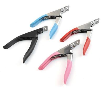 China Finger Nail Tips Cutter Manicure Tool High Quality Acrylic False UV Clipper Stainless Steel for sale