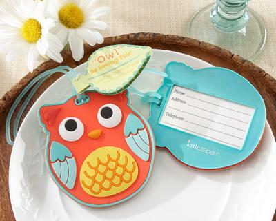 China Fashion Wedding Favor and Giveaways--Owl Luggage Tag Favor Wedding Baby Shower Favor Guest Gift for sale