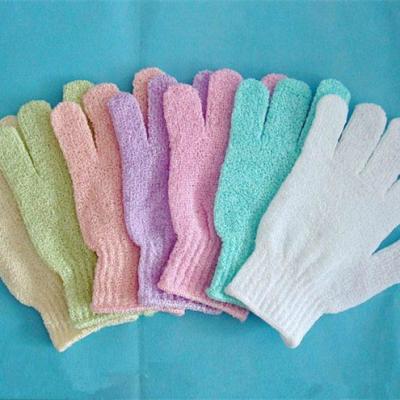 China EXFOLIATE High Quality Bath-Glove Exfoliating Gloves Body Daily Bath-Gloves for sale