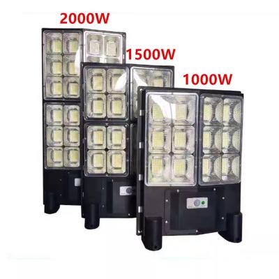 China ROAD 1000w 1500w 2000w big power motion sensor and working time more than 12hours IP65 solar ground lights for sale