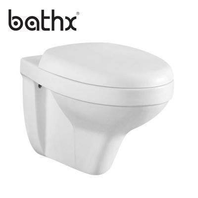 China Double-Stream Cyclone Flushing One Piece Sanitary Ware Nightstool For Wall Hung Bathroom Toilet Commode for sale