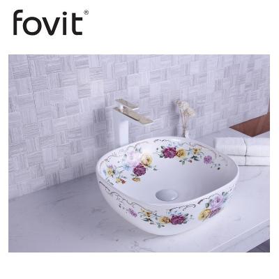 China Modern Design Artistic Basin Bathroom Ware Modern Sanitary Ceramic Vanity Wash Basin for sale