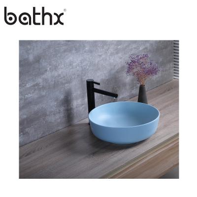 China Modern Style Modern Round / Ceramic Bathroom Basin Wash Basin Rectangular Artistic Vanity Wash Basin for sale