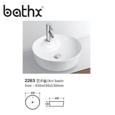 China Modern Style Rectangular Basin Bowl Ceramic Wash Basin/Rectangular Artistic Basin Bathroom Sink for sale