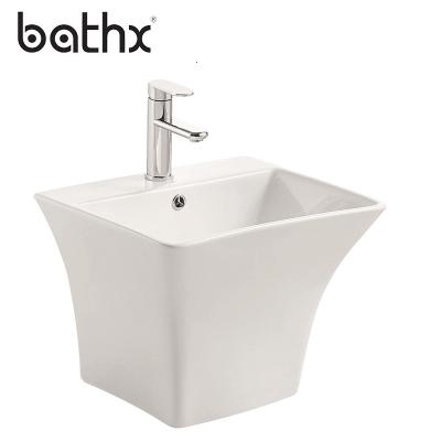 China One Piece High Grade Bathroom Luxury Western Style 'Face Wash Basin' Wash Basin Hotel / Home Bathroom for sale