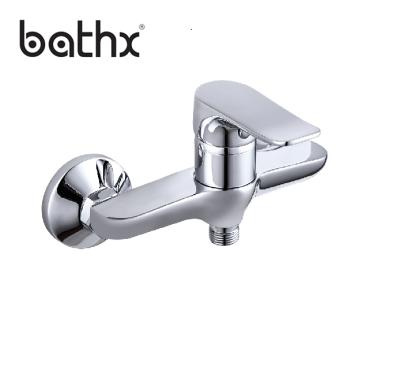 China Without Slide Bar Hot Sale Single Handle Brass Polished Chrome Bath Shower Faucet for sale