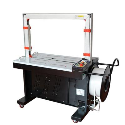 China Low Price Food Automatic 5mm Hot Melt Strapping Machine With Free Spare Parts for sale