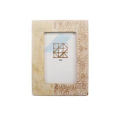 China Simple Design Resin Cast Poly Resin Picture Frame For 4x6