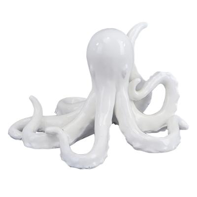 China China Cast Poly Resin Octopus Animal Statues, Fashion Home Accents Tabletop Decor, In-house Designed Sculptures for sale