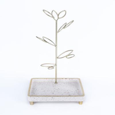 China Single Leaf Hanger Jewelry Holder Plate Accessory Plate J84600A for sale
