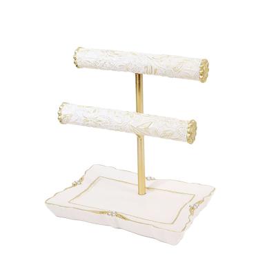 China POLYRESIN ACRYLIC Melt Elegant Feminine Unique Style Polyresin Jewelry Display Holder for sale