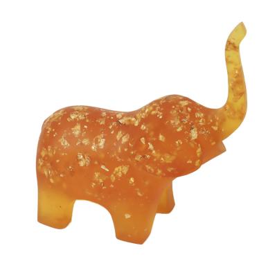 China Modern lucite elephant with gold leaf include perfect display for Home Office, workspace for sale