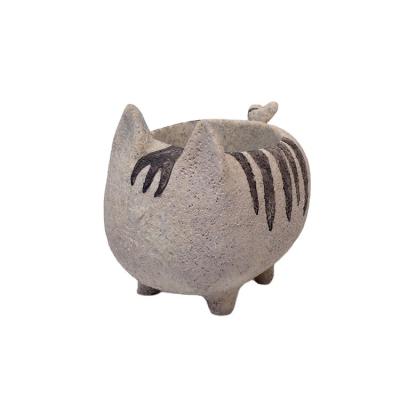 China Planter Cat Plant Pot Botanical RESIN SAND for sale