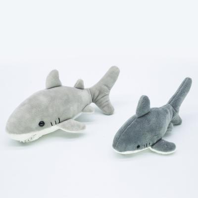 China China Eco - Friendly Eco - Friendly Light Blue Shark Plush Toys for sale