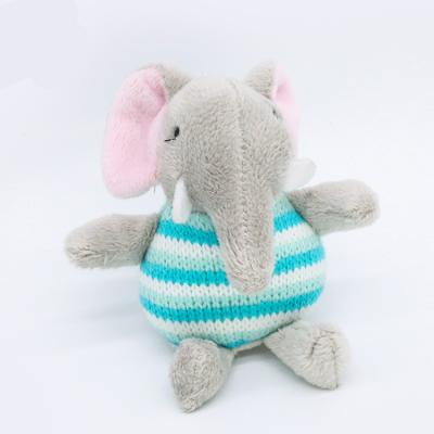 China Mini Plush Size Cute Stuffed Little Pink Elephant Stuffed Key Chain Toy for sale