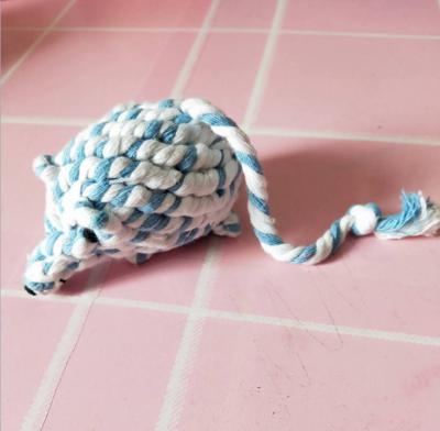 China Cotton Viable Toy Dog Toy Hand Molar Rope Woven - Viable Factory Dog Woven Mouse for sale