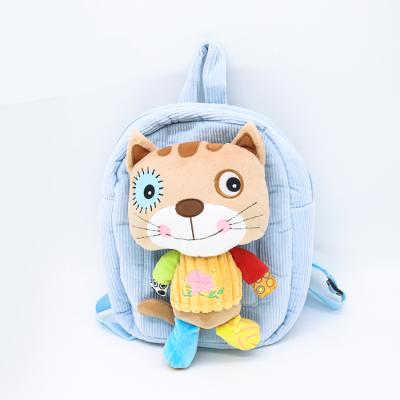 China Colorful Eco-Friendly Snapchat Plush Design Cat Children School Cute Cartoon Animal Backpack Bag for sale