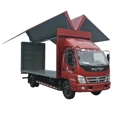 China Foton outdoor touring show 4x2 6 wheels outdoor mobile stage truck for sale touring show truck manufacturer for sale